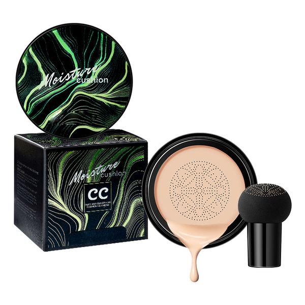 Mushroom Head Air Cushion CC Cream BB Cream Base de cabeza de hongo Base de cobertura total Maquillaje Hidratante de larga duración Corrector mate