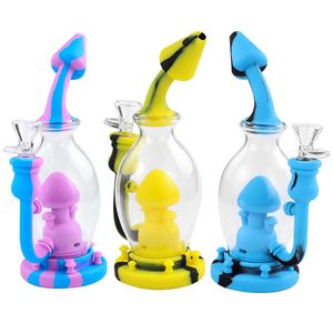 Mushroom Waterpijp Roken Hand Pijpen Olie Rig Bong Pipe Tabak Bubbler Glass Bongs met DAB Kom