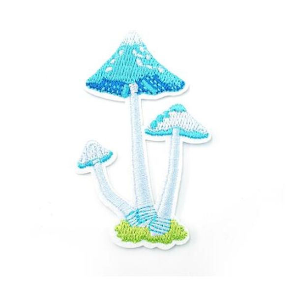 Taille du champignon : 4,6 x 7,2 cm à repasser sur patch brodé appliques couture vêtements autocollants vêtement vêtements accessoires badges