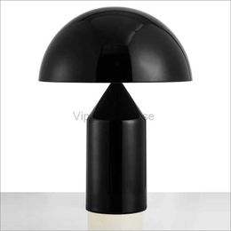 Lámpara LED de mesa de setas, luz minimalista posmoderna, luz de mesa de estudio para dormitorio, lámpara de diseño de lujo con personalidad nórdica HKD230807