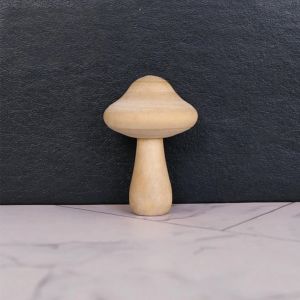 Champignons en bois à chevons modélines mini-figures non peintes statues en bois naturel diy minuscule peinture vierge figurine jouets jouet