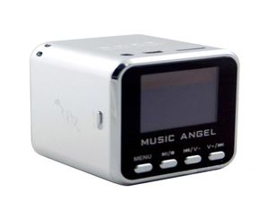 Muziek Angel Mini Speaker USB Micro SDTF HiFi Audio -versterker mp34 Display Alarm Clock Digital Player5145830