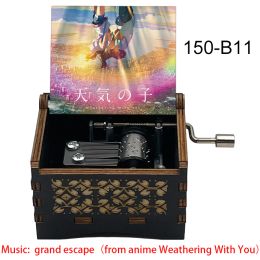 Muziekbox verwering met u Anime Hand Hand Hand Grand Escape Musical Melody Kids Friends Festival Souvenir Gift Wedding Decor