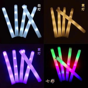 Muziekdansen Performance Party Supplies Festival Decoraties Rekwisieten LED GLOW FOOM STICK Cheer Tube Light in The Dark 240408