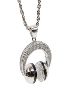 MUSIQUE DJ Colliers de pendentif en argent Chaîne de couleurs argentées Femmes Hip Hop Jewelry Rock Collier Collier Lavers Gift Chains 2750616