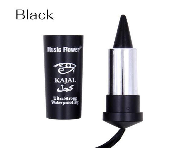 Music Flower 3color Kajal Eyeliner Stick textura suave y deslizante que permite definir los ojos sin esfuerzo, color duradero y resistente al agua 9748059