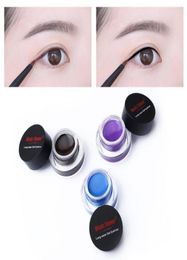 Music Flower Brand 5 Colors Enelinador de ojos negro Gel Wateproof Eyes Makeup Matte Eye Liner Cream Long Dure Leding Eyeliner Cosmetics4419675