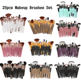 25 stks Foundation Makeup Professional Make Up Borstels Set Eye Face Powder Brush Brocha de Maquillaje Kit Mag5484