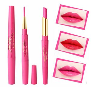 Muziek bloem lip make-up 2 in 1 heldere matte lippenstift lip voering hydraterende waterdichte lip stick potlood