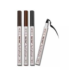 Stylo à sourcils liquide à fleur de musique, rehausseur de sourcils à fleur de musique, 3 couleurs, rehausseur de sourcils à quatre têtes, étanche 9629263