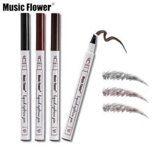 Crayon à sourcils liquide, maquillage fleur musicale, croquis fin, tatouage étanche, Super Durable, anti-taches, stylo à sourcils 2679237