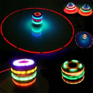Musique Gyro Pegtop Spinning Top Brinquedo Funny Kids Toy Classic UFO Gyroscope Laser Couleur Flash LED ANNÉES CONDION 220725