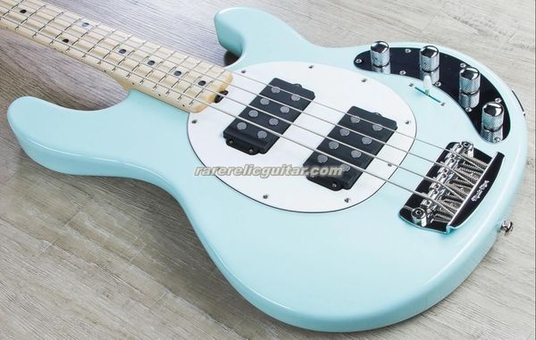 Music Man 4 cordes Ernie Ball StingRay Surf vert guitare basse électrique micros passifs boîte de batterie 9 V