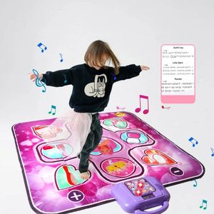 Tapis de musique danse tapis de jeu couverture de danse tapis de danse jeu enfant joue tapis tapis Parent-enfant jouet tapis de danse jouet interactif 240226