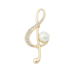 Muzieknoot broche high-end dames voortreffelijke niche-ontwerp sense simple en multifunctionele pak collar pin accessoires