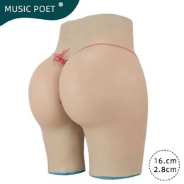 Poète de musique Pantalon de vagin réaliste soulevant les hanches fausses sous-vêtements en silicone pour crossdressrs transgenre Shemale Darg Queen transgenre