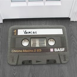 Muziek tape zacht tapijt grappig antislip badkamer ingang deurmat keuken woonkamer slaapkamer decor vloermat kinderen tapijten 220401