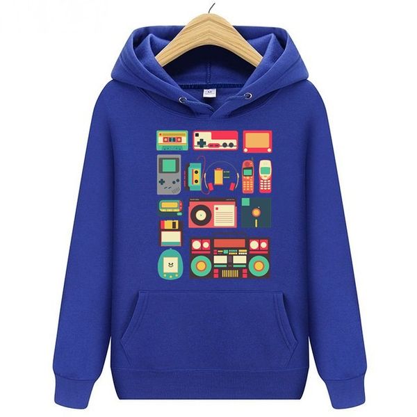 Música Techno sudaderas con capucha para hombre sudaderas con capucha de tecnología RETRO tops ropa deportiva para monopatín juvenil chaqueta de invierno para hombre/mujer