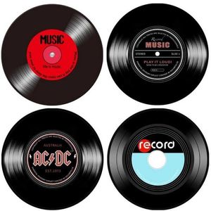 Muziek Vinyl Record Gedrukt Ronde Tapijt Zachte tapijten voor Woonkamer Antislip Tapijt Stoel Vloer Mat Home Decor Kids 210626