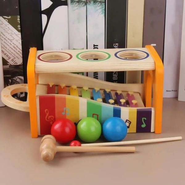 Juguete musical educativo Mini madera niños niños 8 notas xilófono Piano instrumento juguetes Parentchild Interacti 240131