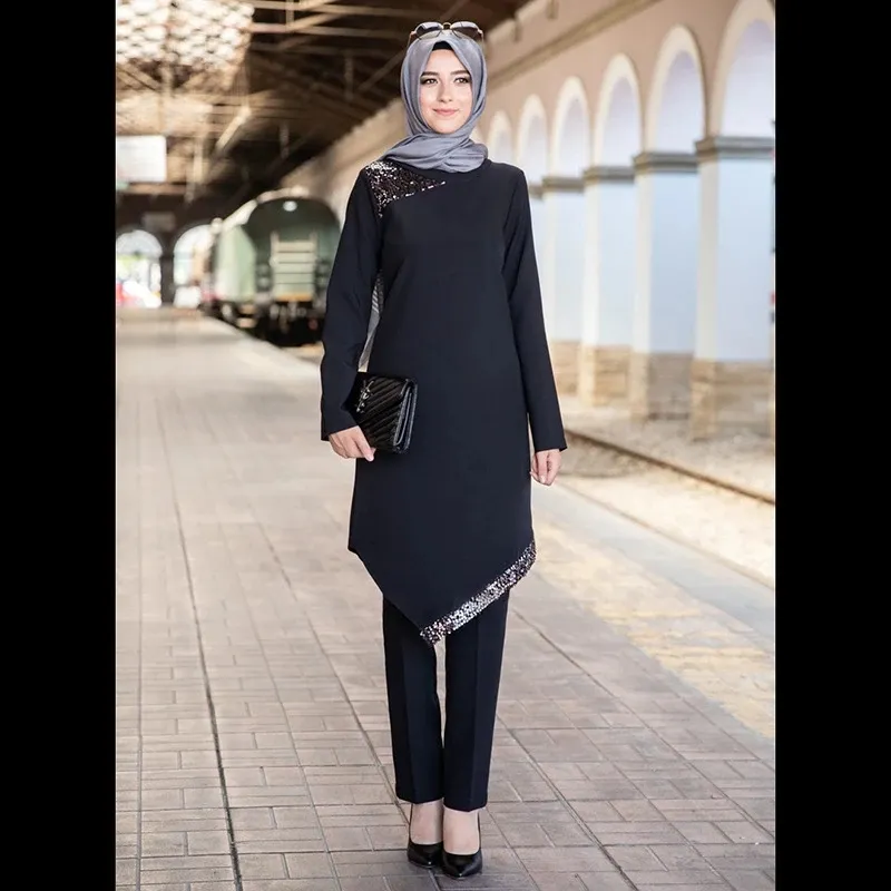 Robe Abaya Musulmane Arabe Moyen Orient Vêtements Islamiques Femmes Eid