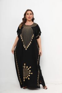 Abayas musulmanes pour femmes dashiki 100% coton manche courte Maxi Dubaï Turquie Middle East Kaftan Robe Africain Elegant Robes 240529