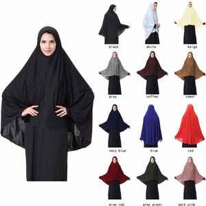 Moslim Zwart Gezicht Cover Niqab Boerka Motorkap Islamitische Khimar Kleding Lange Hijab Loop Sjaal Vrouwen Hoofddoek Abaya Gewaden Kimono Arab1287A