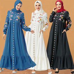 Robe musulman Dubaï Abaya Robes de hijab turcs Caftan Marocain Kaftan Vêtements islamiques Abayas pour femmes Islam Arabische Kleding244V