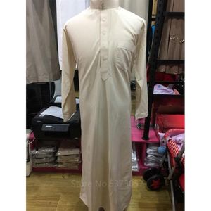 Moda musulmana hombres ropa islámica Kaftan Oriente Medio Abaya Arabia Saudita Pakistán Thobe vestido largo Jubba Ramadan293k