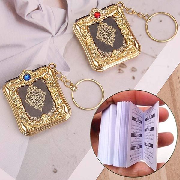 Kimter musulman porte-clés Mini arche coran livre porte-clés arabe OPP pendentif accessoires artisanat porte-clés bijoux M177FA