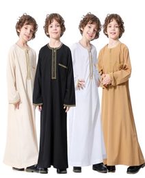 Hommes musulmans enfants robe longue thobe pour qamis enfant boy s vêtements jubah musulman confortable et respirant4378380