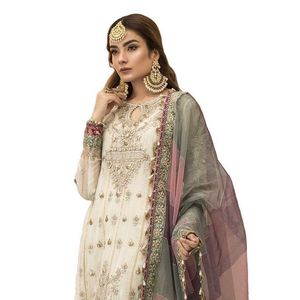 Moslim Party Wear Suits Pakistaanse Vrouwen Fancy Dress Custom Designs Punjabi Jurk Salwar Kameez Trouwjurken