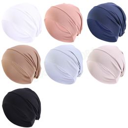 Femmes musulmanes croix sommeil chimio chapeau bonnet Turban chapeau écharpe Cancer chimio bonnet casquette femmes Hijabs Hijab casquettes tête enveloppement cheveux