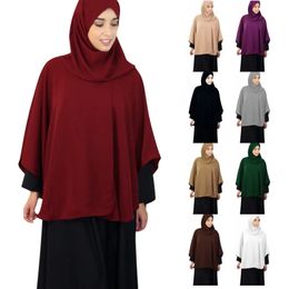 Moslimvrouwen hijab overhead gebedsjurk niqab sjaal islamitische boerka grote sjaals tops shirts ramadan eredienst 240415
