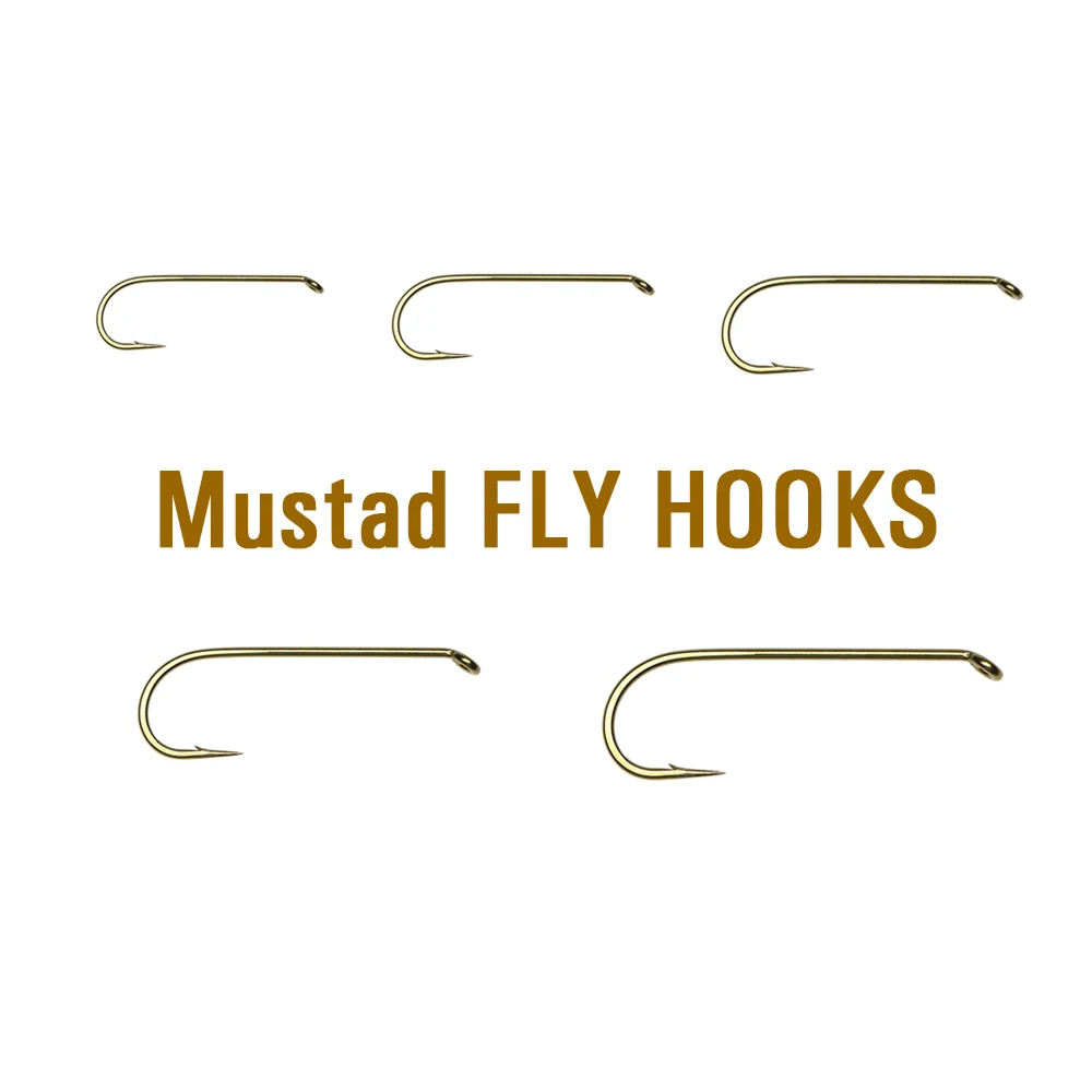 Mustad 30st Bronze Finish Streamer Signature Fly Fishing Hook 2x Strong 3x Long Shank Micro Barb Ringed Eye Forged Trout Hooks