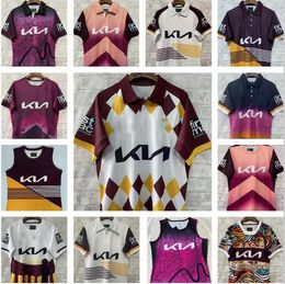 Mustang Rugby Jerseys 2024 Brisbane Broncos Rugby Jerseys 23/24 Wild Horse Home Away League Shirt Retro 1992 1995 Version Special Edition Tee Mens Vest Jersey