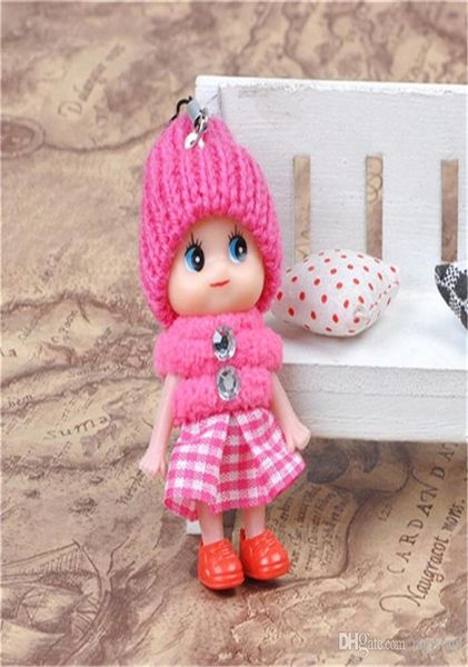 Musthave 8cm ins mignons kids toys soft interactive baby poupées robe toy chaîne mini-poupée porte-clés pour filles clés de sonnerie 9257916