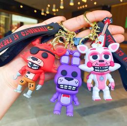 Mutant Animal Doll Key Chain Toy Bear Sackepack Pendant Horror Car Chain Wholesale