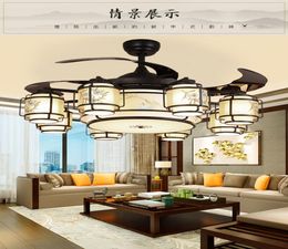 Ventilateurs électriques muets MD2930 avec plafond LED de style chinois 42 pouces ventilateurs5327827