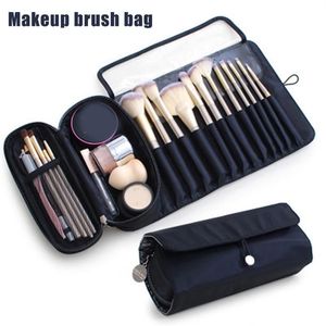 Mutifunctionele cosmetica -hoes make -up borstels tas reisorganisator make -up borstels beschermer kistgereedschap rollende zak J55 210204268H