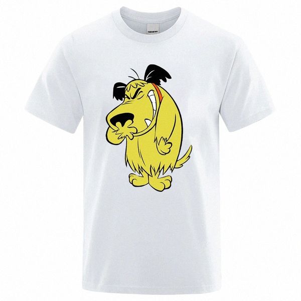 Muttley camiseta Carto divertido Cott perro riendo Humor Hihi Heehee Haha Fi Street camiseta hombres marca camiseta n553 #