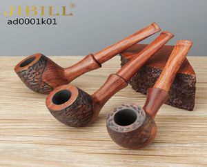 Muxiang Rosewood Tabak Pijpen Rookpijpen recht zadel stengel handgesneden gladde afwerking 9 mm filter AD00015225221