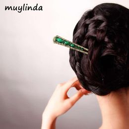 Muylinda étnico Retro Simple chino palo de pelo geometría Vintage mujeres horquillas joyería 3251