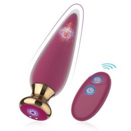 Muyue my610 masajeador de próstata con control remoto vibrador juguete para adultos 75% de descuento en ventas en línea