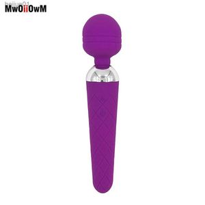 MwOiiOwM USB Rechargeable Microphone G-Spot Vibromasseur Masseur Étanche Double Vibration Sex Toy pour Femmes Produits Pour Adultes L230518