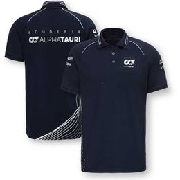 Mwus 2023 Formule Een Herenmode Polo F1 Racing Team 2023 Scuderia Alpha Tauri Uniform T-shirt Moto Fiets Shirt T-shirt