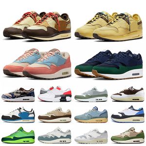 MX 1 Patta White Running Shoes Dirty Denim 1S Crepe Hemp Men Trainers Concepten Zware Sport Won Ang Noise Aqua Tour Yellow Safari Treeline Dames Sneakers Outdoor 36-47