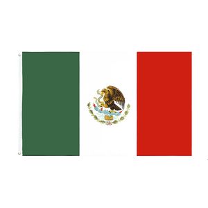 MX MEX Mexicanos Drapeau mexicain du Mexique Usine directe en gros Prêt à expédier 3x5 Fts 90x150cm LLE8314