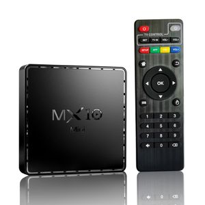 MX10 Mini TV Box Android 10 Fast Set Top Box 2.4G WIFI 6K Smart Android 10.0 Media Player Google Voice YouTube 3D