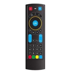 MX3 Pro Wireless Keyboard Air Mouse Remote Control 24g Mini pour Amazon Fire TVFire TV StickAndroid TV Box6484723